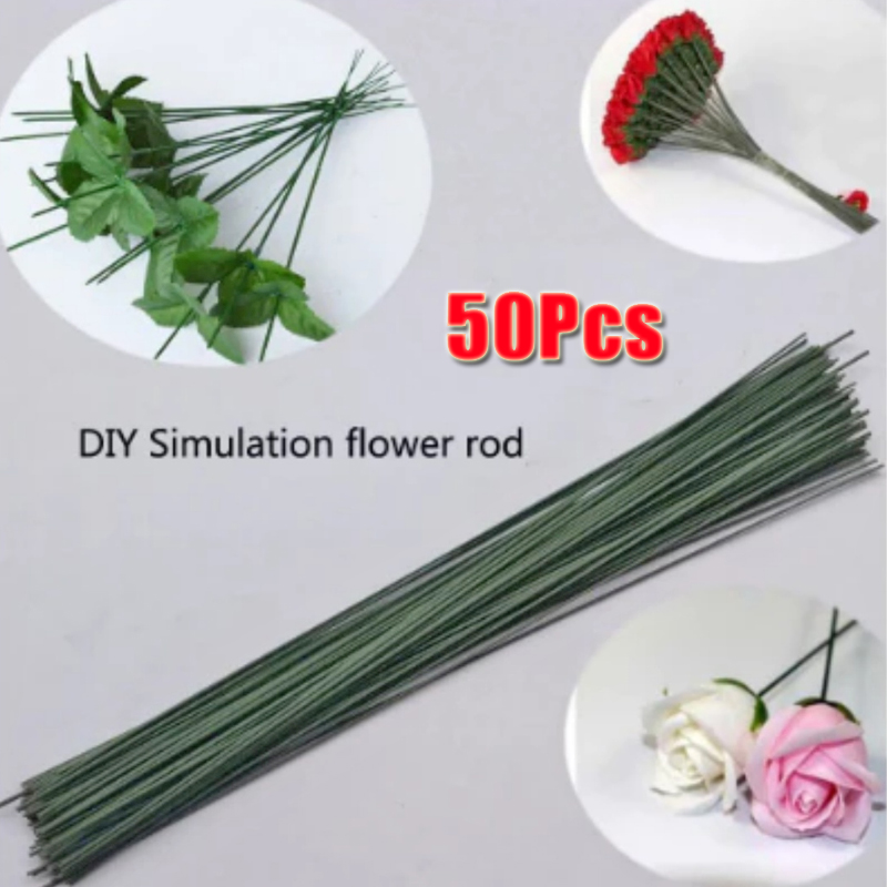 50 шт. зеленых проволочных сте – обзор и цена Wire Stem Florist